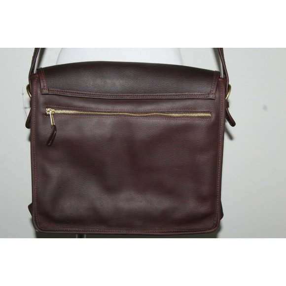 ASTON Orwell Mailman Leather Espresso Brown Messenger‎ Laptop Bag MSRP $385 - Picture 6 of 6